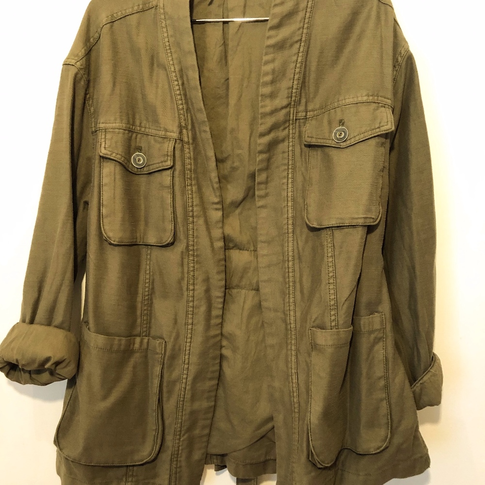 Free People Military Green Jacket Size XS